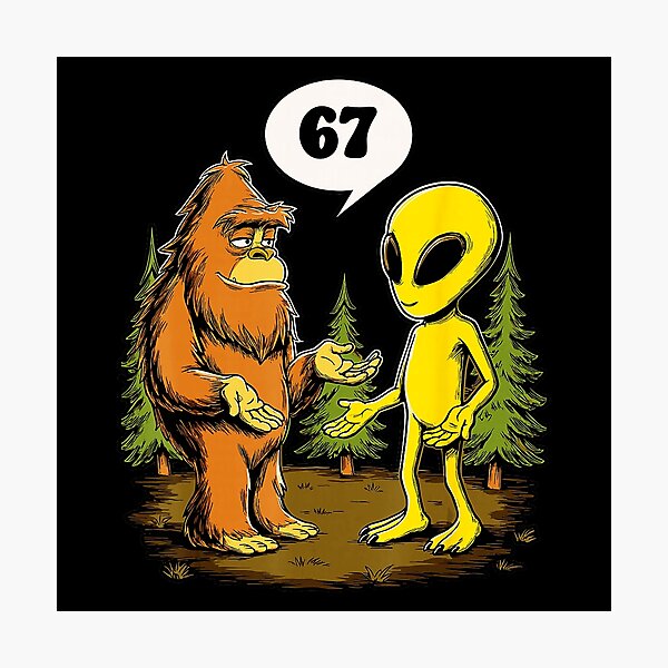 Item preview, 67 Funny Six Seven Gen Alpha Slang Bigfoot  designed and sold by gladysenglish.