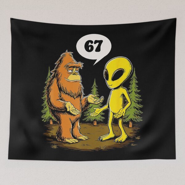Item preview, 67 Funny Six Seven Gen Alpha Slang Bigfoot  designed and sold by gladysenglish.
