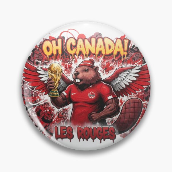 Item preview, Oh Canada! Beaver Mascot World Cup Champion | Les Rouges Football Design designed and sold by Inkwell grove.