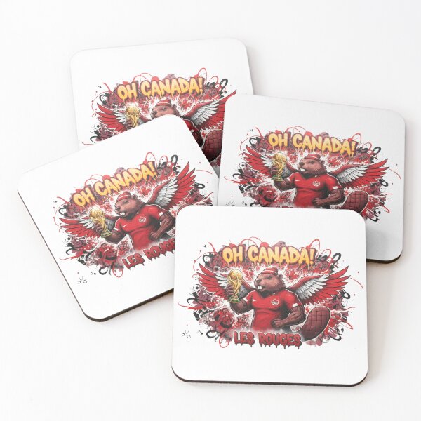 Item preview, Oh Canada! Beaver Mascot World Cup Champion | Les Rouges Football Design designed and sold by Inkwell grove.