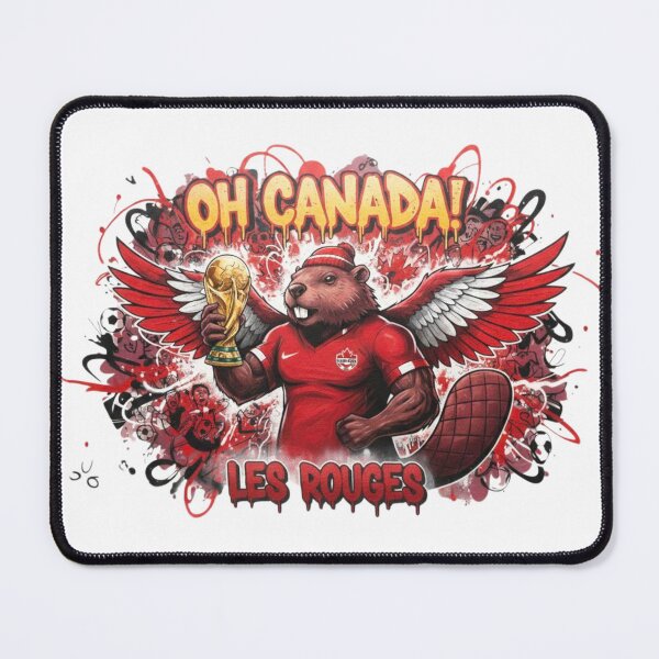 Item preview, Oh Canada! Beaver Mascot World Cup Champion | Les Rouges Football Design designed and sold by Inkwell grove.