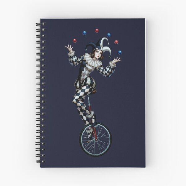 Item preview, Juggling Jester on a Unicycle designed and sold by Tiny-roar-studio.