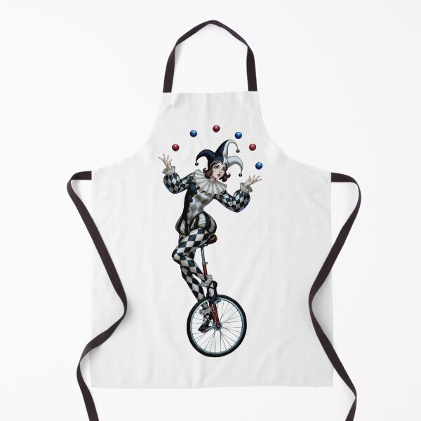 Item preview, Juggling Jester on a Unicycle designed and sold by Tiny-roar-studio.