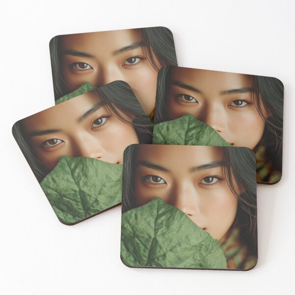 Item preview, Capturing beauty with a green leaf designed and sold by anytka.