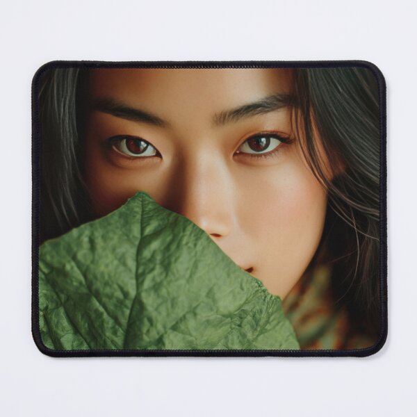 Item preview, Capturing beauty with a green leaf designed and sold by anytka.