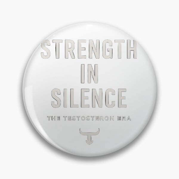 Item preview, Strength in Silence – Minimalist Testosteron Era Design designed and sold by TES TOSTE RON.