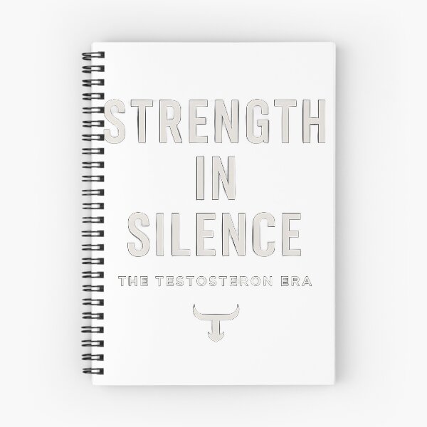 Item preview, Strength in Silence – Minimalist Testosteron Era Design designed and sold by TES TOSTE RON.