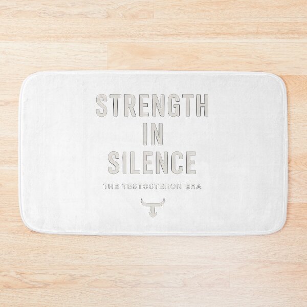 Item preview, Strength in Silence – Minimalist Testosteron Era Design designed and sold by TES TOSTE RON.