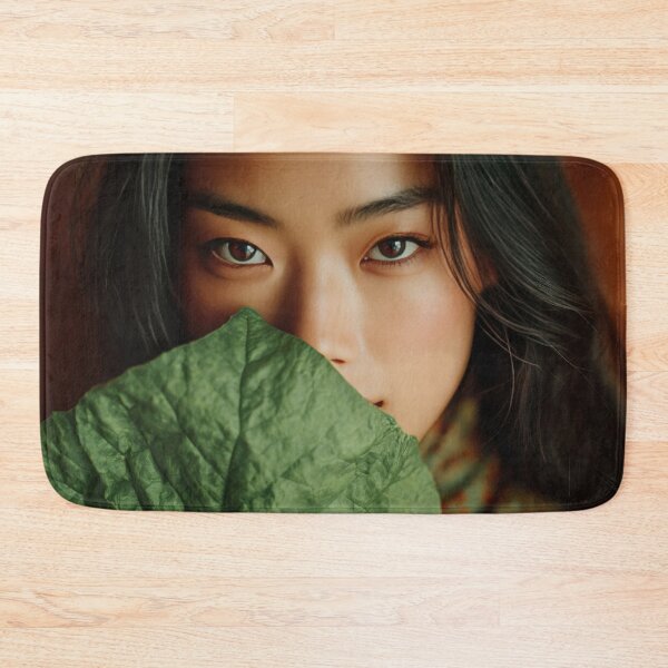 Item preview, Capturing beauty with a green leaf designed and sold by anytka.