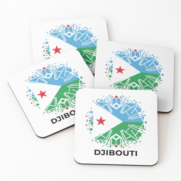 Item preview, Geometric Djibouti Flag Mandala — Modern Cultural Art designed and sold by DjibProp.