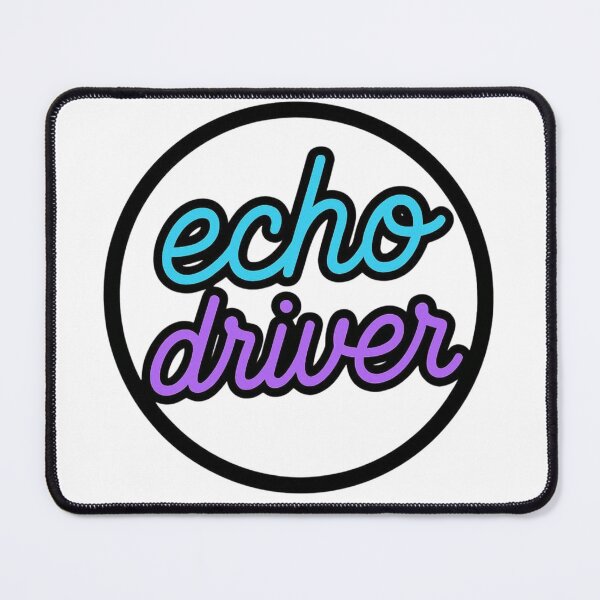 Item preview, Echo Driver – Retro Script Electronic Groove Sticker designed and sold by |TRSSHOP|.