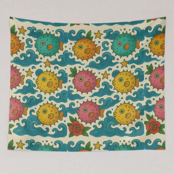 Item preview, Pufferfish Art designed and sold by Planetporridge.