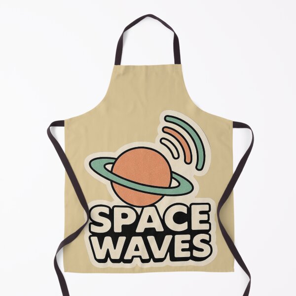 Item preview, Space Waves – Retro Cosmic Electronic Logo designed and sold by |TRSSHOP|.