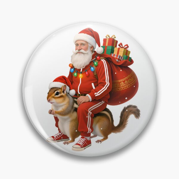 Item preview, Santa Claus riding a squirrel. designed and sold by Kamoufleur.