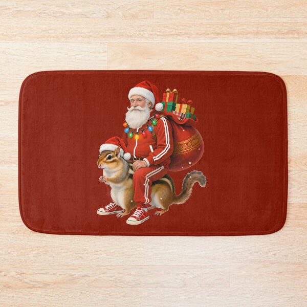 Item preview, Santa Claus riding a squirrel. designed and sold by Kamoufleur.
