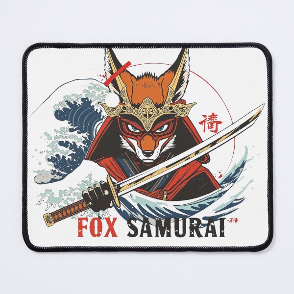 Item preview, Samurai Fox • Kitsune Warrior Japanese Style Artwork designed and sold by Erik Visnievskij.