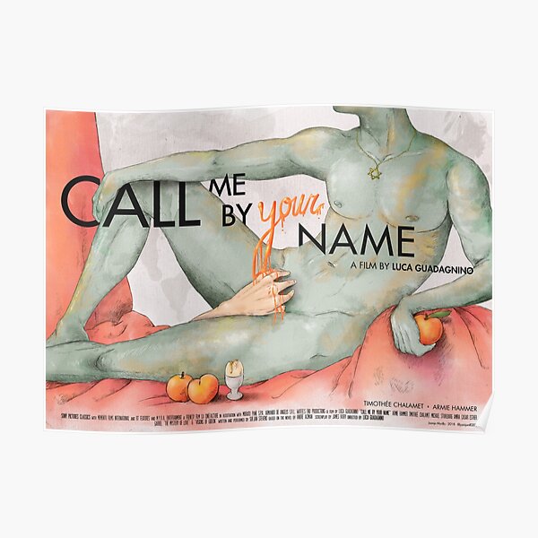 Call me by your name (horizontal poster) Póster
