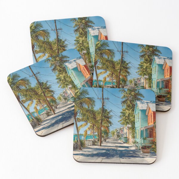 Item preview, Pastel Key West Street With Ocean View designed and sold by daila70.