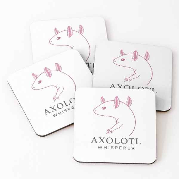 Item preview, Kawaii Axolotl Whisperer Logo – Simple Cute Axolotl Outline – Amphibian Lover Gift Idea designed and sold by MadeByACJ.