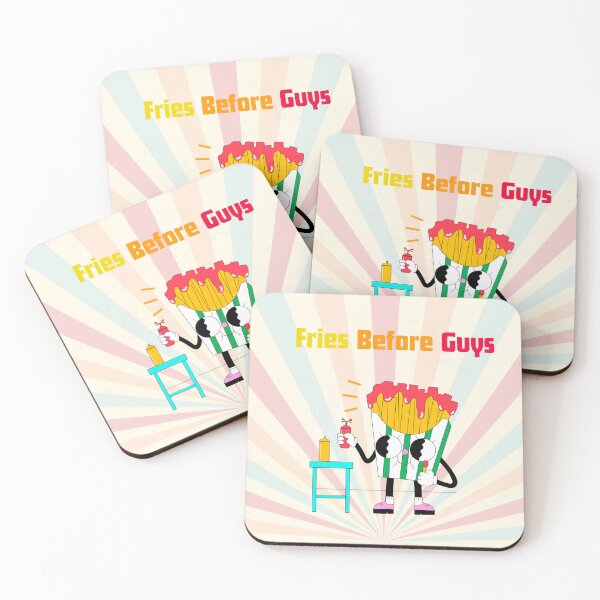 Item preview, Fries Before Guys – Funny Food Lover Feminist Pun Design designed and sold by NCODesigns.