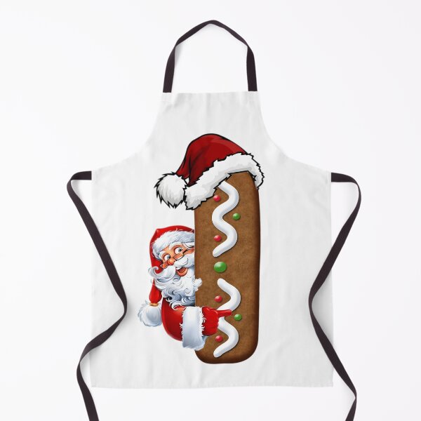Item preview, Gingerbread Letter I Christmas Design | Cute Santa Alphabet Cookie Art designed and sold by Pandastore14.