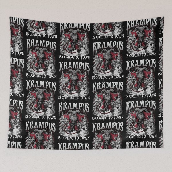 Item preview, Krampus Is Coming To Town Retro designed and sold by collinswired.
