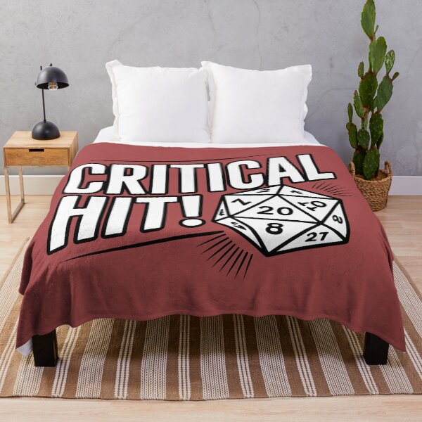 Item preview, Critical Hit D20 Dice Red Impact Design designed and sold by SplashTastic.