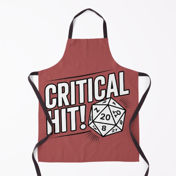 Item preview, Critical Hit D20 Dice Red Impact Design designed and sold by SplashTastic.
