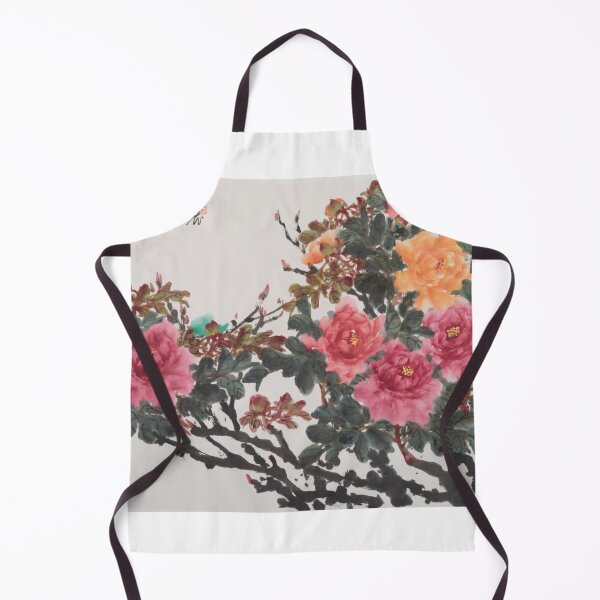 Item preview, Vibrant Chinese Peony Flower Ink Painting - Traditional Gongbi Style Art designed and sold by Artist-TangMC.