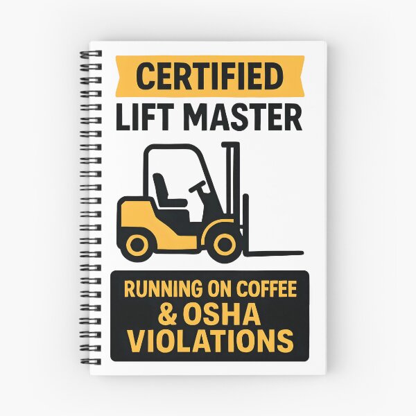 Item preview, Certified Lift Master Running on Coffee and OSHA Violations Design designed and sold by TeeTimeTreasure.