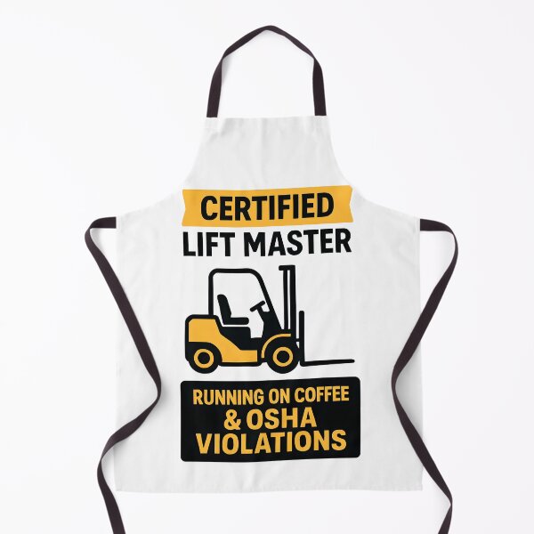 Item preview, Certified Lift Master Running on Coffee and OSHA Violations Design designed and sold by TeeTimeTreasure.