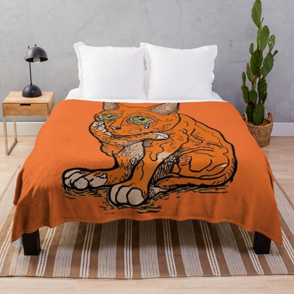 Item preview, Melancholy Orange Kitty designed and sold by PlengPoomofArts.