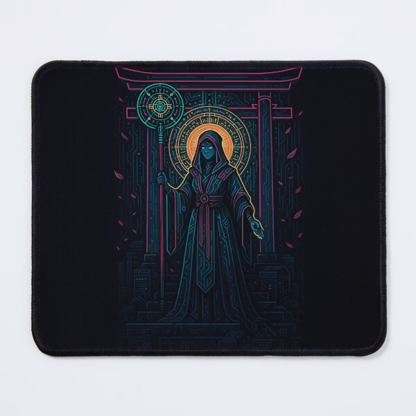 Item preview, Neon Priestess in Digital Temple designed and sold by UnitedThreads.