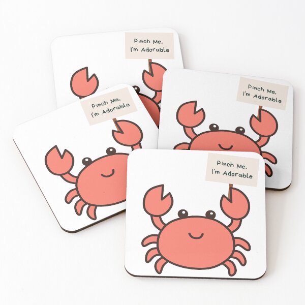 Item preview, Pinch Me, I'm Adorable | Crabby | Cute Crab | Crab designed and sold by PrintEveryday.
