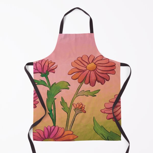 Aperçu de l'œuvre Illustration Florale Marguerites Roses créée et vendue par Mel-Mas-Stoband.