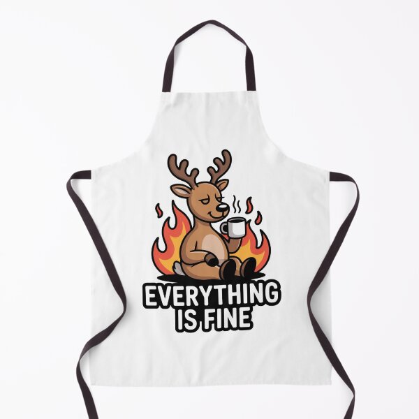 Item preview, Reindeer Everything Is Fine Meme designed and sold by MonkiFlipp.