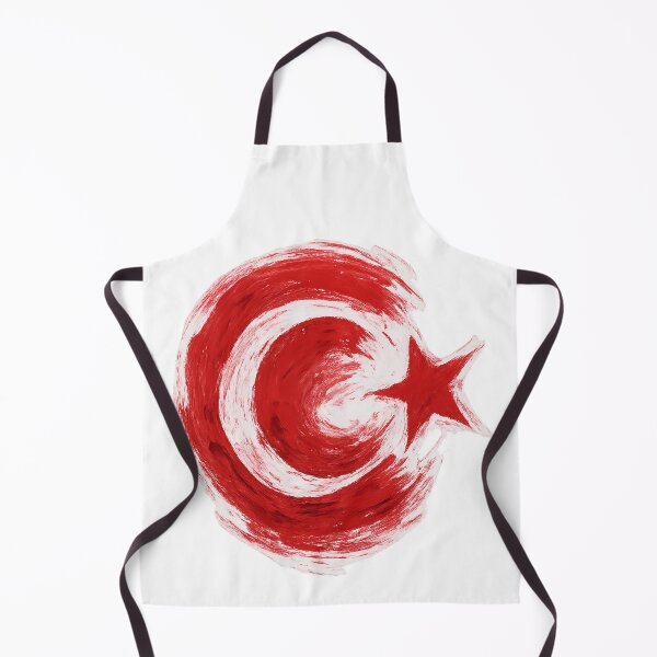 Item preview, Brush-Stroke Turkish Flag Crescent & Star – Bold Red Artistic Design | Turkey • Istanbul • Europe designed and sold by Globalcitytees.
