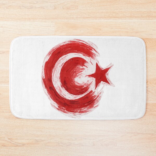 Item preview, Brush-Stroke Turkish Flag Crescent & Star – Bold Red Artistic Design | Turkey • Istanbul • Europe designed and sold by Globalcitytees.