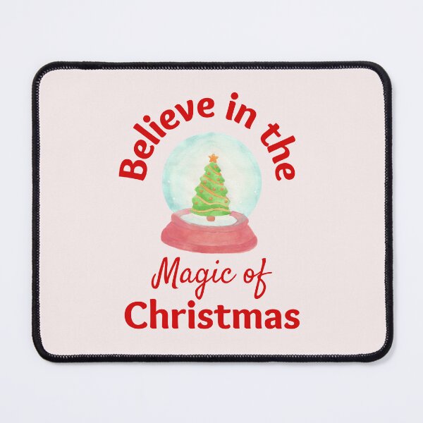 Item preview, Christmas Snow Globe Believe in Magic Design designed and sold by Inkworksbyshery.