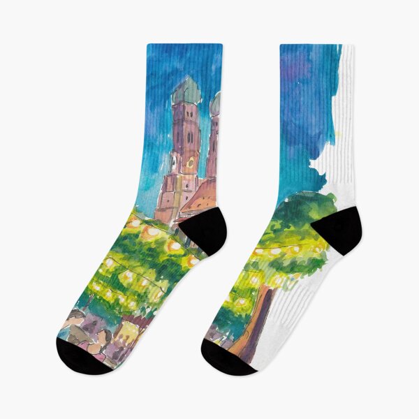 Item preview, Munich Nocturne Romance in the Bavarian Beergarden Glow designed and sold by artshop77.