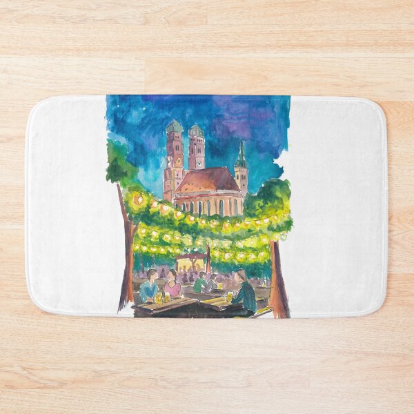 Item preview, Munich Nocturne Romance in the Bavarian Beergarden Glow designed and sold by artshop77.