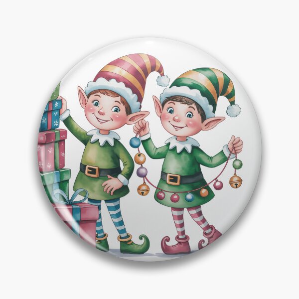 Item preview, Cheerful Christmas Elves designed and sold by Karaburmagirl.
