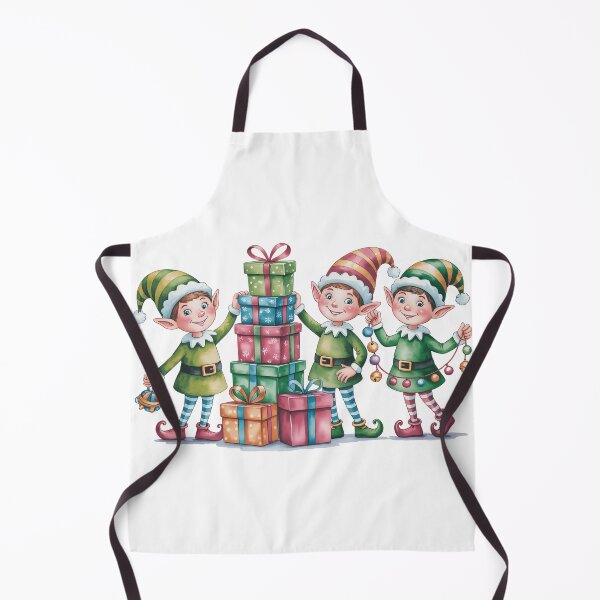 Item preview, Cheerful Christmas Elves designed and sold by Karaburmagirl.