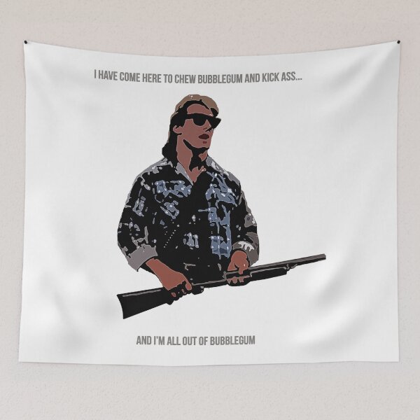 Item preview, They Live Armed Character Bubblegum Quote designed and sold by DonnaBradsha.