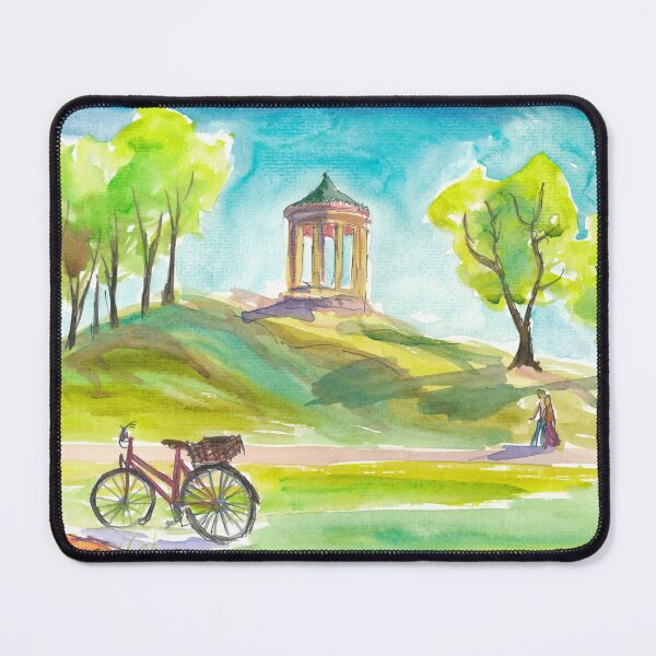 Item preview, Walking through the English Garden in Munich with Monopteros Temple designed and sold by artshop77.
