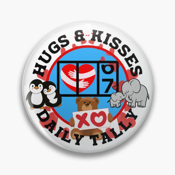 Item preview, Daily Tally of Hugs and Kisses. designed and sold by MPC-Mince-Pies.