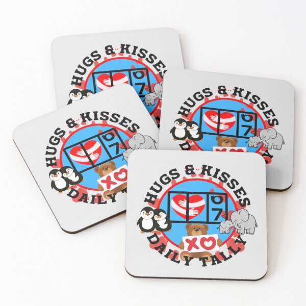 Item preview, Daily Tally of Hugs and Kisses. designed and sold by MPC-Mince-Pies.