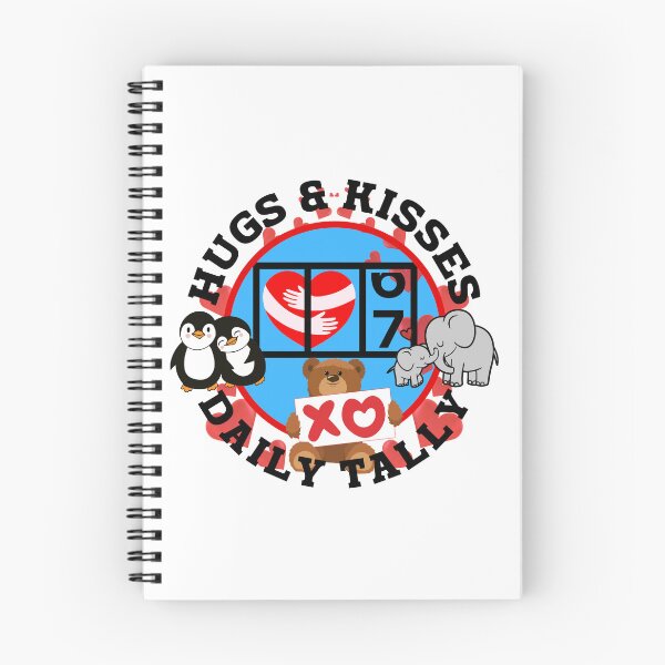 Item preview, Daily Tally of Hugs and Kisses. designed and sold by MPC-Mince-Pies.