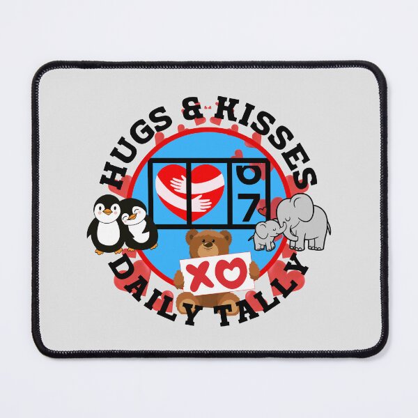 Item preview, Daily Tally of Hugs and Kisses. designed and sold by MPC-Mince-Pies.