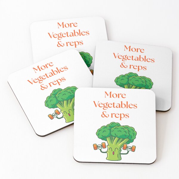Item preview, More Vegetables and Reps – Funny Fitness Broccoli designed and sold by J0b4t.